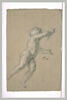 Enfant nu, volant, tourné vers la droite, image 2/2