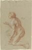 Femme nue, un genou à terre, image 1/2