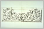 Projet de décor avec arabesques, lévriers, cerfs, image 1/3