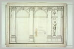 Projet de décor de la Grande Galerie, côté miroirs, image 2/2