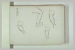 Jambes d'homme, études pour 'les Baigneurs', image 2/2