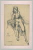 Femme nue, assise sur une selle, de face, image 2/2