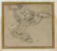 Enfant volant, tenant des couronnes de feuillages, image 1/5