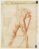 Ecorché d'homme, allongé sur une table, image 1/2