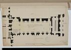 Plan du premier étage de la Salle des Suisses au Louvre et des pièces attenant, 1692, image 1/2