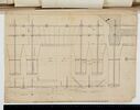 Schéma d'armature pour la corniche de la Colonnade du Louvre, vers 1761, image 1/2