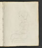 Enfant assis, de profil vers la gauche (tête-bêche), image 1/3